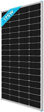 Renogy 175W Solar Panel, 12V Monocrystalline Solar Panel PV Array Solar Power System for Home, Sheds, Motorhomes, Rooftop, Caravan, Camper, Marine Boat and Off-grid