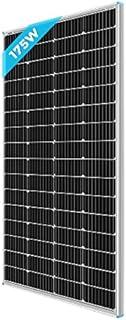 Renogy 175W Solar Panel, 12V Monocrystalline Solar Panel PV Array Solar Power System for Home, Sheds, Motorhomes, Rooftop, Caravan, Camper, Marine Boat and Off-grid