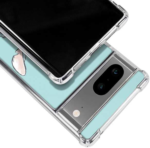 Skinit Clear Phone Case Compatible with Google Pixel 8 - Officially Licensed Disney Lilo and Stitch Ohana Design