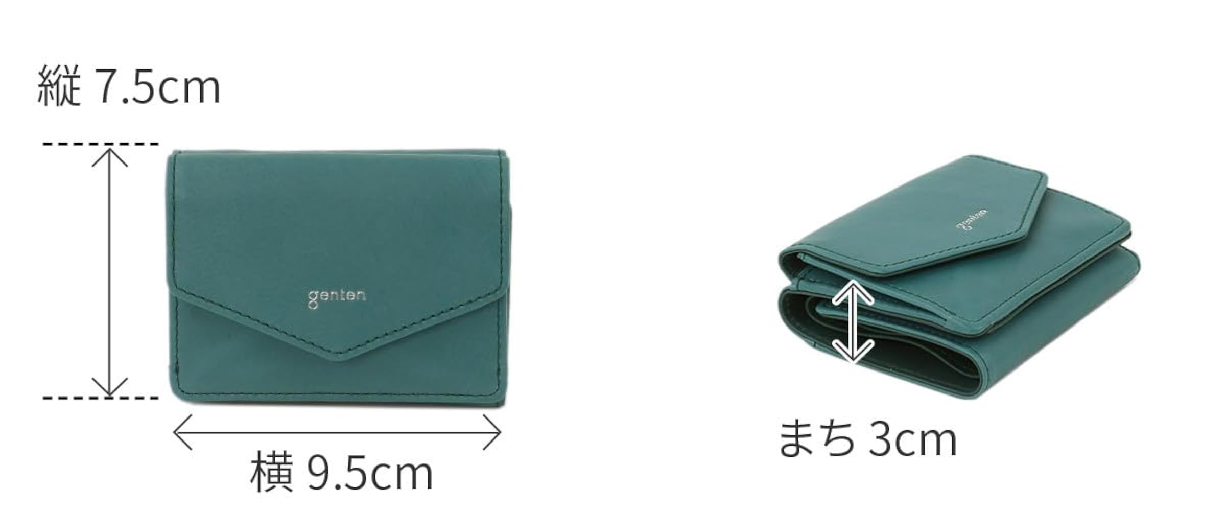 Amazon | [ゲンテン] 三つ折り財布 本革 レディース エクリュ GE