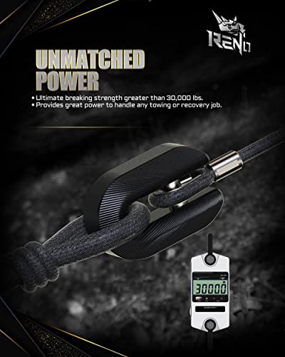 Reno Winch Shackle Mount, Flat Towing Winch Hook With Iron Pin & Rubber Guard - 30,000Lb Break Strength Universal Fit For Atv Utv Suv Pickup Trucks Vehicle Towing Recovery (Black, 1 Pack) #TOP3