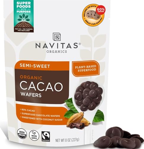 Navitas Organics Semi-sweet Cacao Wafers