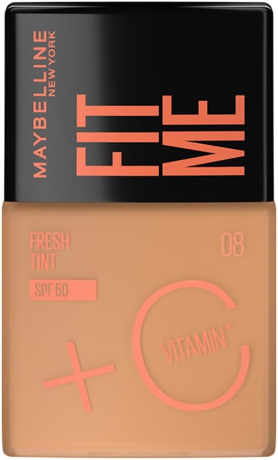 Maybelline New York, Fit Me Fresh Tint SPF 50 with Brightening Vitamin C, 08