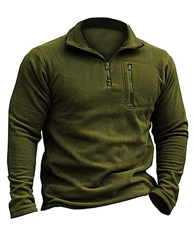 Viking Herren Pullover Half Zip - Mittelalter Style Sweatshirt Mit Wikinger Druck