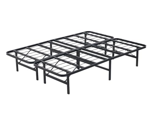 HOGAR24 ES | Somier Metálico Taro | Patas Plegables | Medida: 135x190 cm | Base de Cama Metálica Plegable | Permite Almacenar Debajo de la Cama | Color Negro