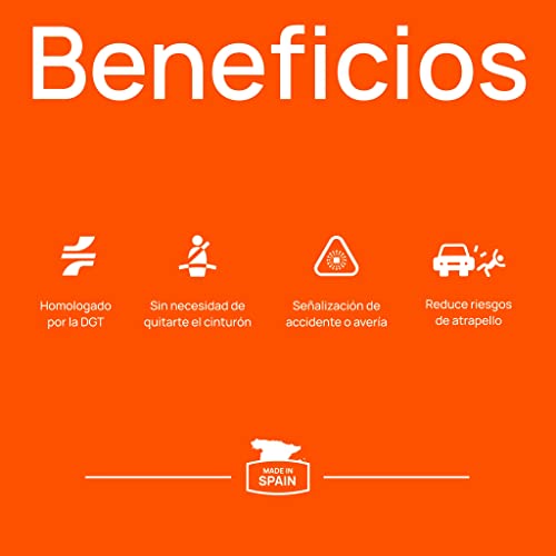 Wikango - LED-Blitzlicht S mit Notlicht, Pannen- und Unfälle mit hoher Helligkeit.