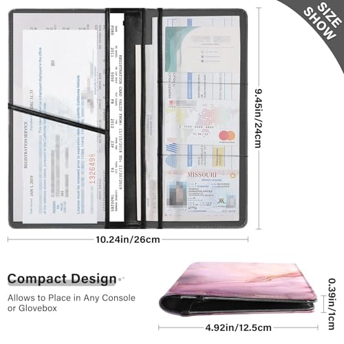 Organizador de Documentos para Auto Rosa miniatura 2