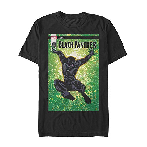 T-shirt Panther Foliage Marvel look décontracté homme pour l'été