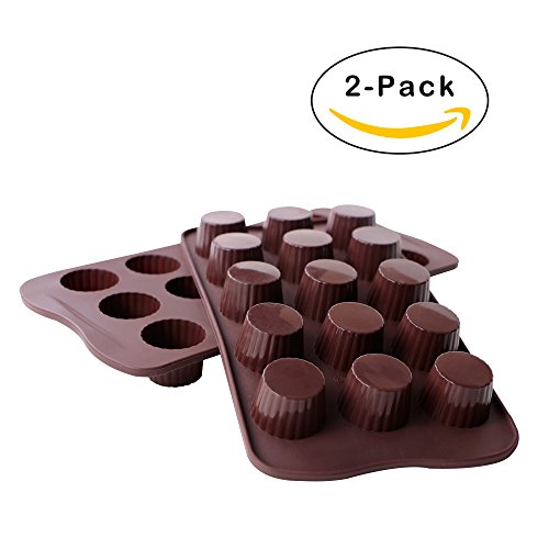 image for Webake Candy Molds Silicone Chocolate Molds, Baking Mold for Jello, Ke
