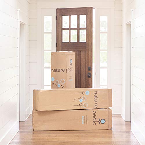 Image of Naturepedic Serenade Organic Mattress - Cushion Firm Queen Hybrid Mattress with Encased Coils for Comfort and Pressure Relieving Natural Latex - Naturally Cooling & Breathable