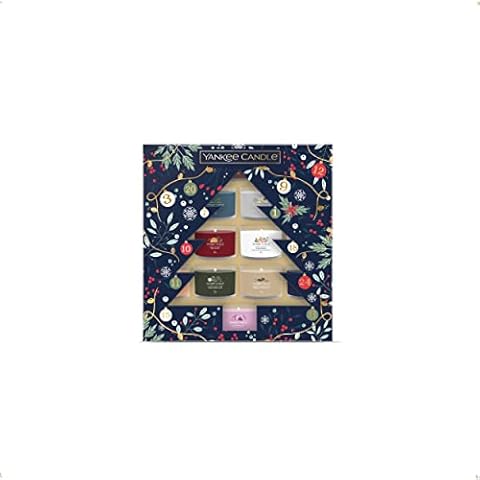 Yankee Candle Geschenkset | 12 Signature Scented Votivkerzen| Countdown zur Weihnachtskollektion Cover