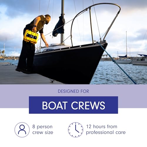 Image of Adventure Medical Kits Marine Series Medical Kit - 600 - Boat First Aid Kit For 8 People 12 Hours From Care - Includes Emergency Medical Supplies Like Bandages, Medicine, Guide Book & More