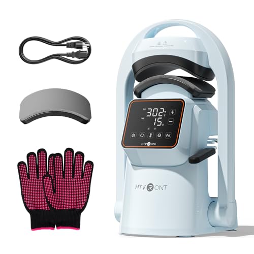 HTVRONT Auto Hat Press Machine - Hat Heat Press Machine with Precise...