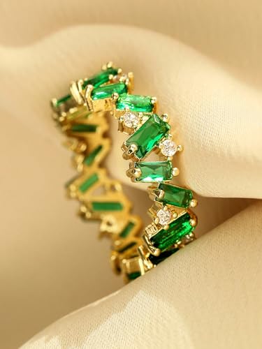 Cubic Zirconia Decorated Ring Women Fashion Jewelry Wedding Accessory4