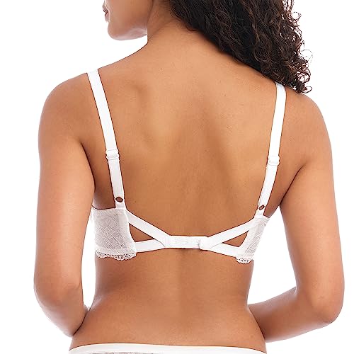 Freya Damen Fancies Underwire Plunge Bra BH, weiß, 70E – Ansicht 2
