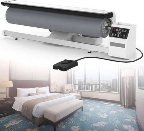 Image of Commercial Roller Iron Automatic Clothes Roller,High-Speed Ironing Machine 2800w Roller Fabric Steamer,with Touch Screen + Foot Control 36 Inch