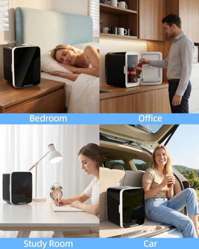 Image of Antarctic Star 10L Compact Mini Fridge, 2.6 Gal Portable Small Refrigerator