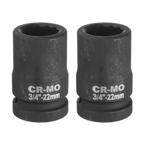 Douille à choc 12 points uxcell de 22 mm de qualité supérieure