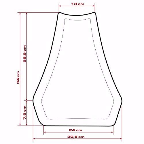 Oldbones Universal Motorrad Rennen Schaumstoff Sitzkissen für Track verwenden hohe Dichte Klebstoff Rand Polieren Schaum 15MM pro-Schnitt