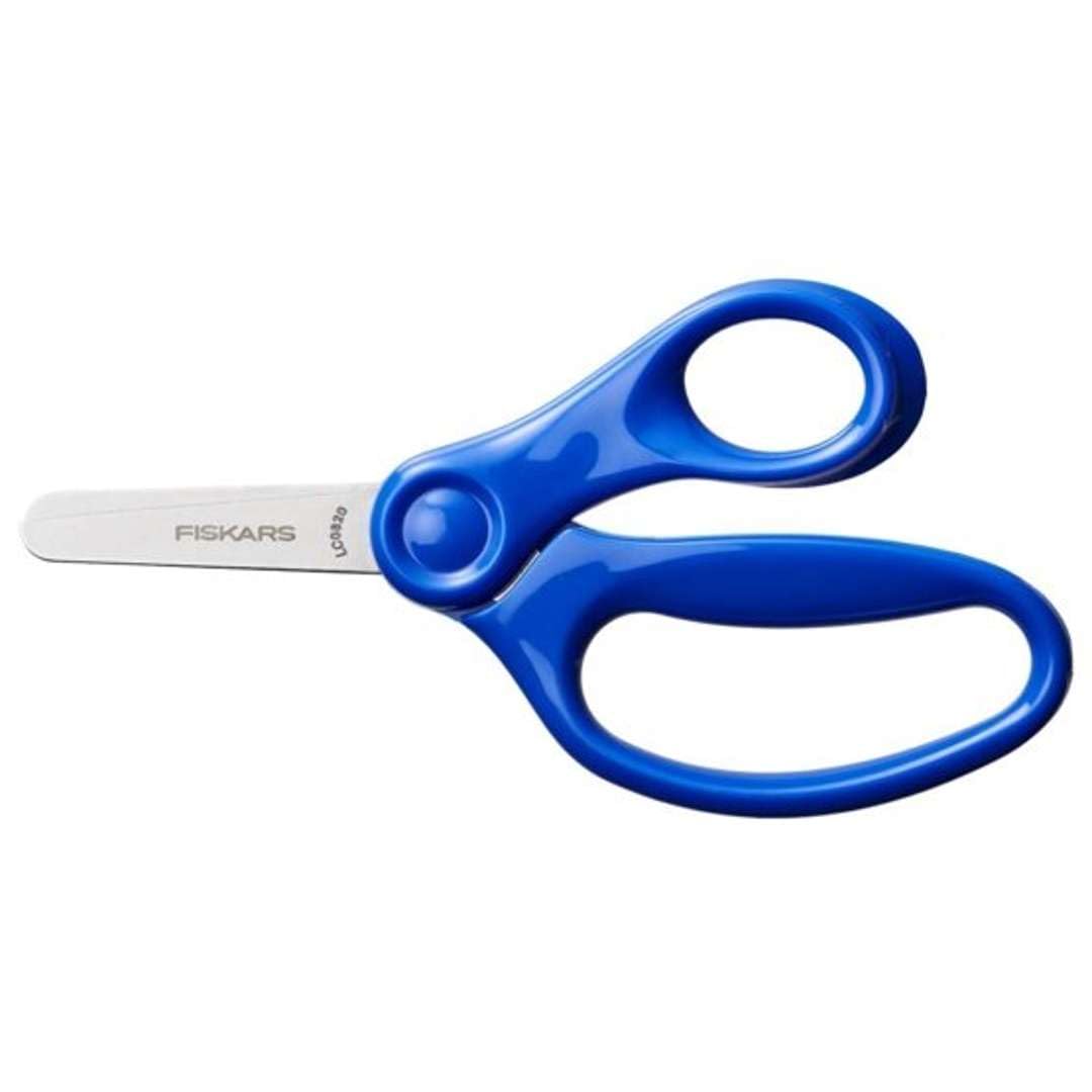 Fiskars Kids Scissors Small 13cm - Craft for Kids | Paper Cutting Scissors for Baby | Blue Colour Stainless Steel | Made in Finland