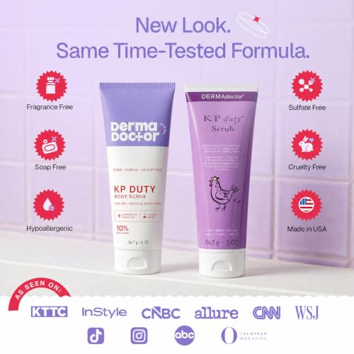 Image of DERMAdoctor KP Bump Eraser Body Scrub, 10% AHAs + PHAs, Keratosis Pilaris