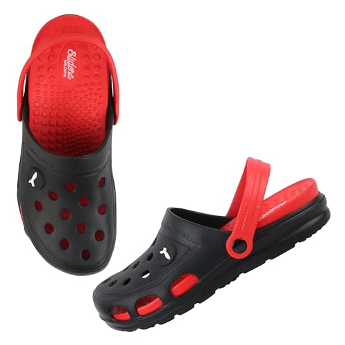 Image of Welcome Men's Casual Clogs /Sandals with Adjustable Back Strap for Adult | Comfortable & Light Weight | Stylish & Anti-Skid | Waterproof & Regular Flipflops