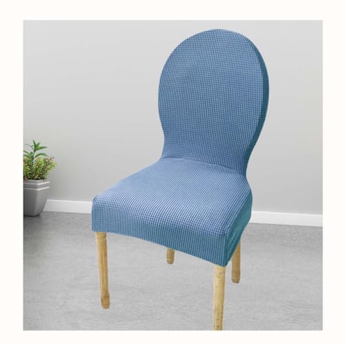 HHONGWYT Housse De Chaise avec Dossier Rond 6/4/2 Pièces Housse De Chaise De Salle À Manger...