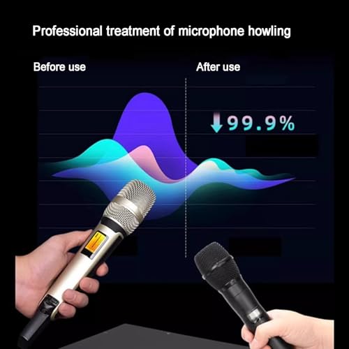 Supresor Profesional de Retroalimentación, Procesador de Audio Anti-Howling, Escaneo y Supresión Automáticos, Sin Daño a la Calidad del Sonido, Sin Requerir Depuración, para Escenarios en Vivo miniatura 3