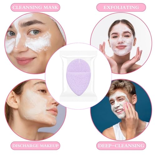 OUDQFCJ 4 Stück Peeling Schwamm Schwämme Für Gesichtsreinigung Sanfter Peeling Reinigungsschwamm Gesicht Gesichtsreinigung Sponge Sowohl für Gesichts als Auch Körperpeeling