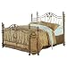 Coaster Fine Furniture 300171q Metal Bed Headboard and Footboard, Queen, Gold Finish