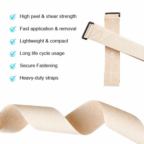 Sky Luggage Strap 2 Meter Long | Hook & Loop | Adjustable Suitcase Belt | Must Have Travel Accessory | Heavy Duty Baggage Strap | Secure and Easy Identification | Grey | Pack of 2 2