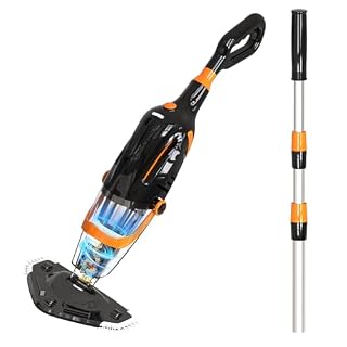 PoolyPoly aspirateur sans fil 1,5 l avec manche 141 cm