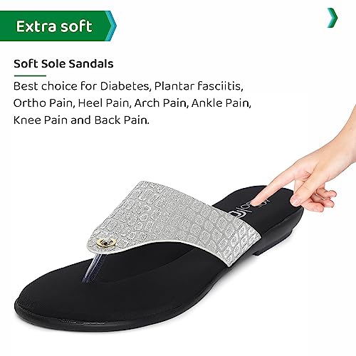 Image of ORTHO JOY Fancy doctor Sandals|| Stylish Comfortable Casual slippers for women