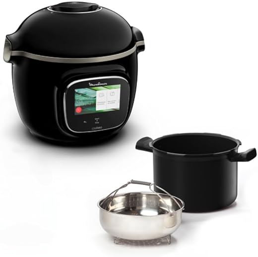 Moulinex CE9028 Cookeo Touch WiFi Multicooker, Touch Screen Interattivo, 1600W, Capacità 6L,...