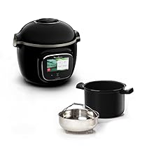 Moulinex CE9028 Cookeo Touch WiFi Multicooker, Touch Screen Interattivo, 1600W, Capacità 6L, Robot da Cucina Multifunzione con 13 Programmi Automatici, Ricette Pronte in Meno di 10 Minuti