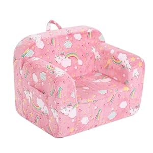 Toddler Chair Plush Kids Couch Comfy Kids Sofa Toddler Lounger Chair for Bedroom Convertible Toddler Couch for Girls and Boys Reading Chair for Kids