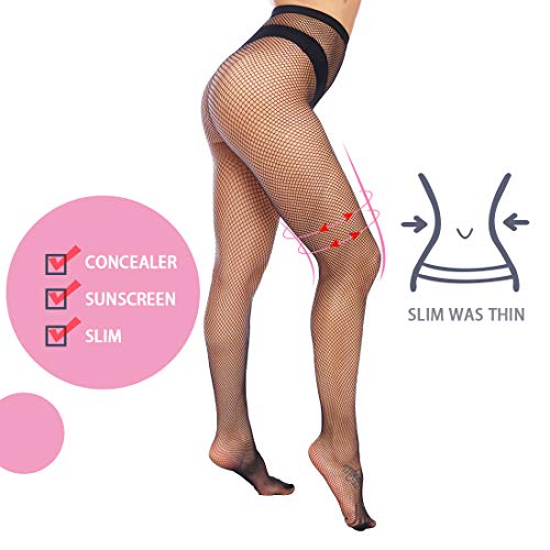 Image of Fishnet Stockings for Women, Black Fishnets Fish Net Stocking High Waist Sexy Tights Pantyhose Mesh Stockings