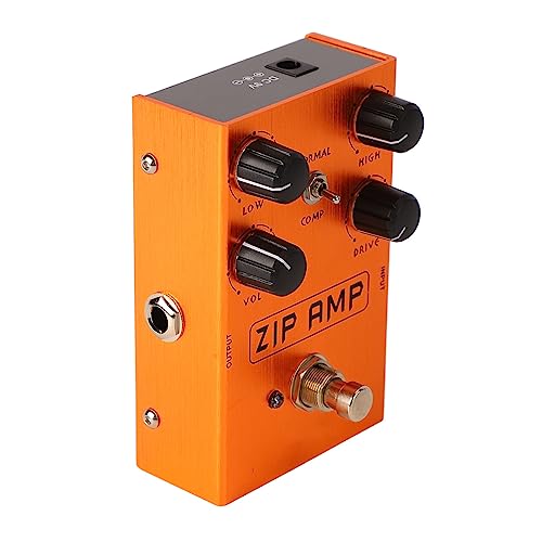 Pédale d'effet de guitare électrique de distorsion overdrive AN 39 Orange
