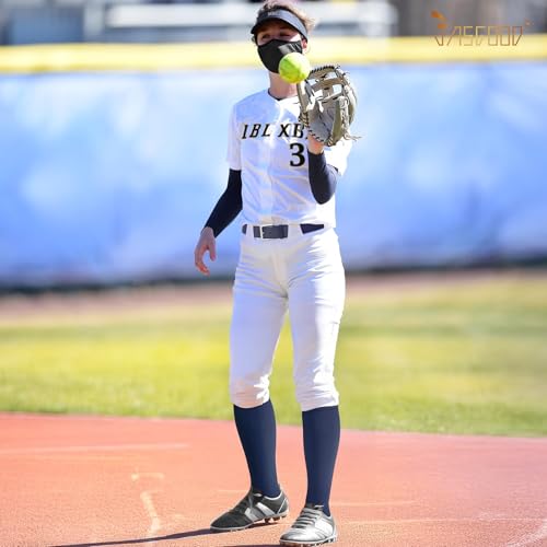 Image of Baseball Socks and Belt for Youth Adult Softball Socks Combo Elastic Waist Belt for Men Kids Boys Girls Women JASGOOD