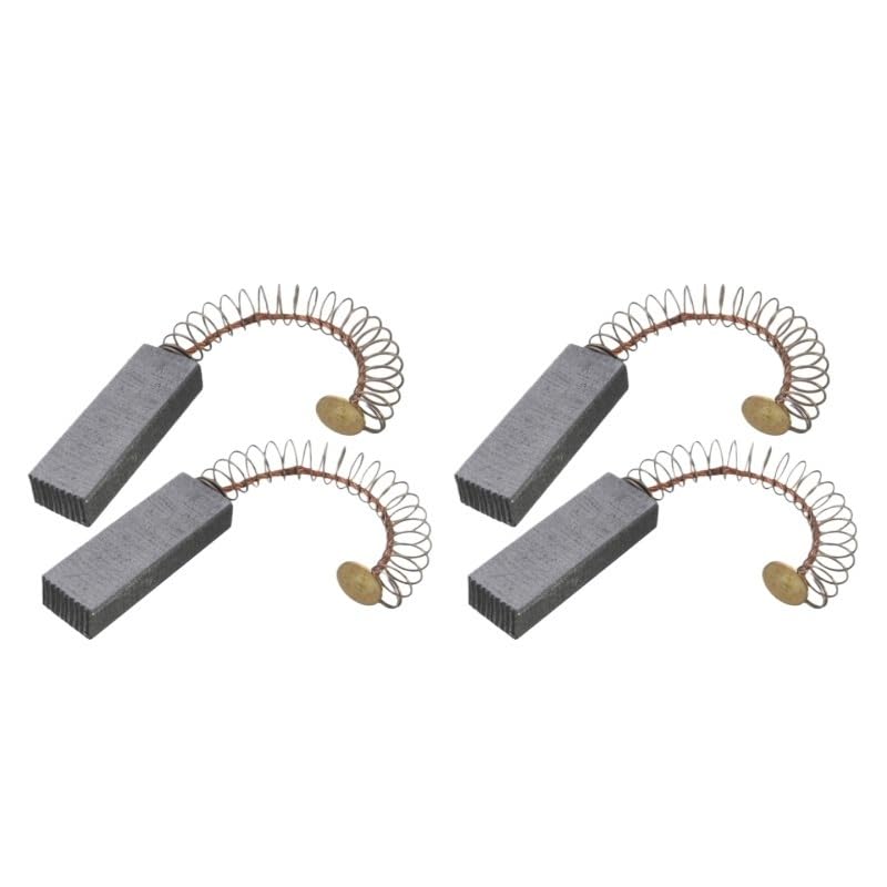 2/4/6 cepillos de carbón para motor eléctrico, herramienta de repuesto de reparación de resorte de latón para generador eléctrico de taladro de martillo (4 piezas)