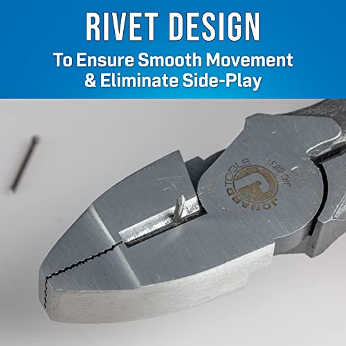 Jonard Jic-683 Linesmans B Type Side Cut Plier With Red Plastic Dipped Handle, 9-1/2" Length #TOP5