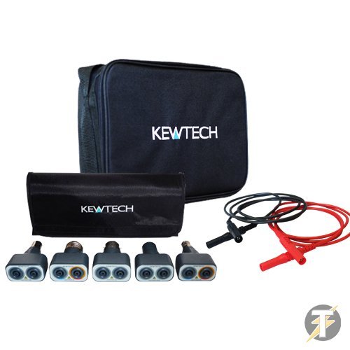 Kewtech Lightmate Test Kit- KIT51 (Lightmate Kit, Black & Red Test Leads & TK1 Case) - Lightmate Kit/Tester Adaptor Kit For Loop Impedance and R1 & R2 Testing Of Lighting Circuits (Includes LIGHTMATESBC, LIGHTMATESES, LIGHTMATEBC, LIGHTMATEES, LIGHTMATEGU10), The Easiest Way To Test Light Fittings!