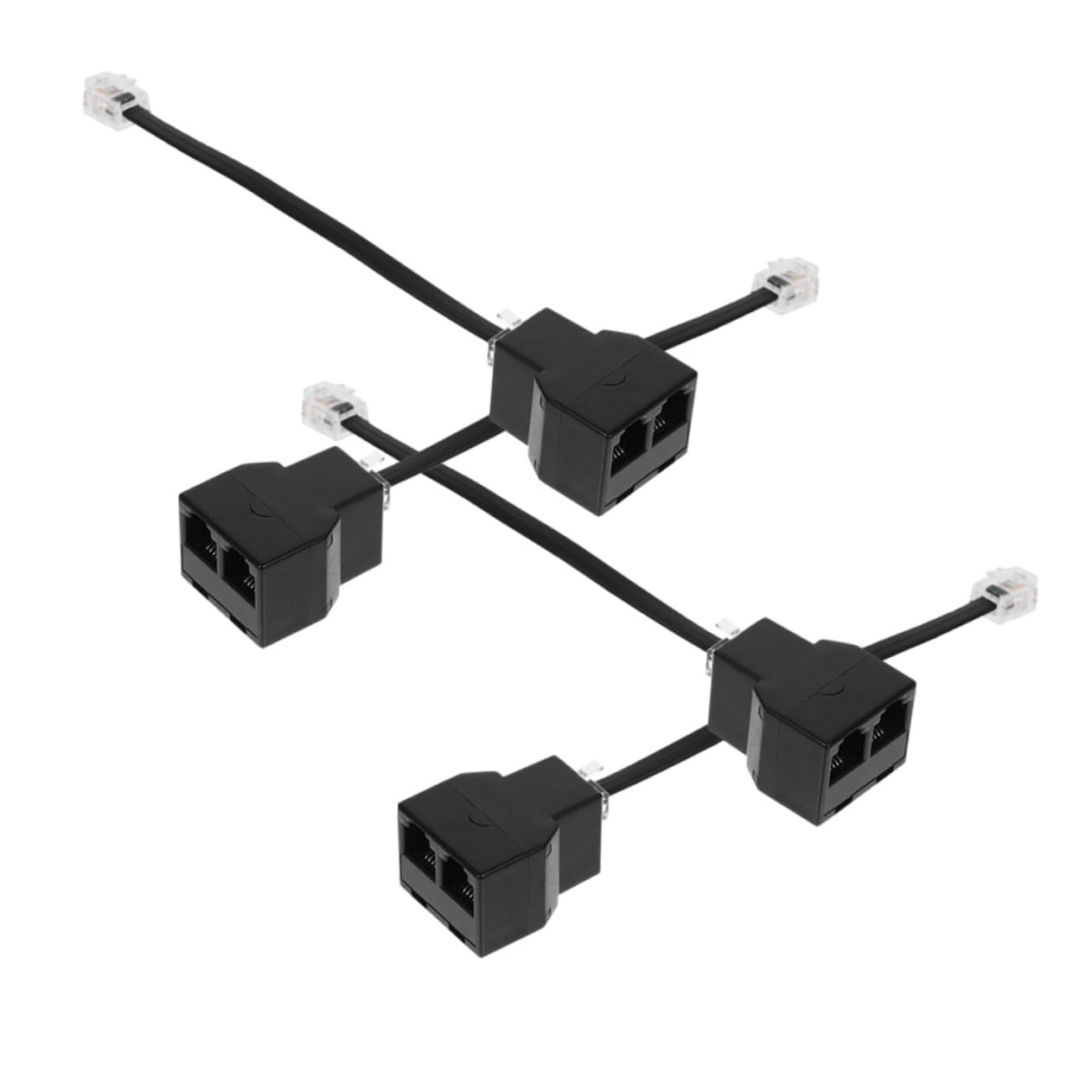 20stücke Telefon-splitter Adapter Pc Abnehmbarer Telefonkabeladapter Für Gleichzeitige Verbindung Mehrerer Geräte