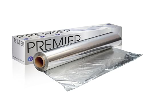 Premier Aluminium Foil – 1Kg (Pack of 1) | Food-Grade, Extra Strong & Durable Kitchen Foil | Retains Freshness & Keeps Food Warm | Ideal for Wrapping, Cooking, Baking & Food Storage