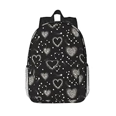 Star Heart Cute Black and White