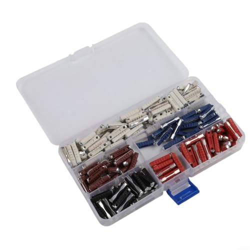 Juego de 200 fusibles torpedo para vehículos europeos 5A 8A 16A 25A 40A para protección eléctrica automotriz clásica miniatura 5