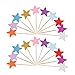 Monyus 100 Pcs Little Star Cupcake Toppers, Appetizer Decorations for Baking Dessert, Birthday Party, Christmas, Festival, Baby Shower, Bridal Shower, Wedding, Cocktail Forks Party