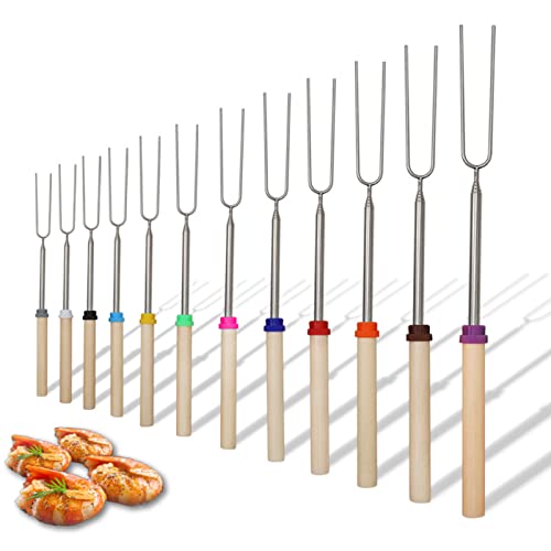 Roasting Sticks Telescoping Skewers Hot-Dog-Roasting Sticks For Campfire-Camping Bonfires And Grills - Image 4