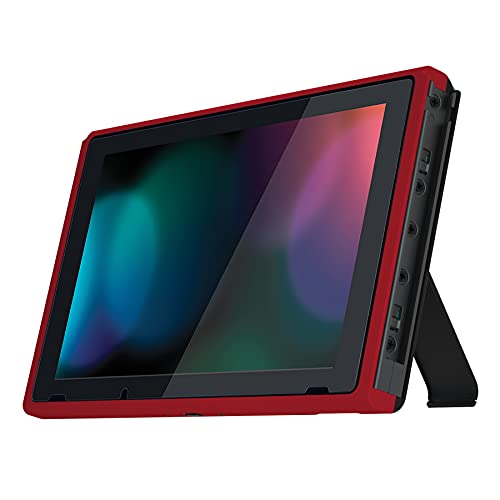 eXtremeRate Pasja Czerwony DIY Housing Shell dla Nintendo Switch Konsoli, Wymiana Rama Przednia Płyty Czołowej dla Nintendo Switch Konsoli z Volume Up Down Power Buttons - Konsola Nie Jest Dołączona
