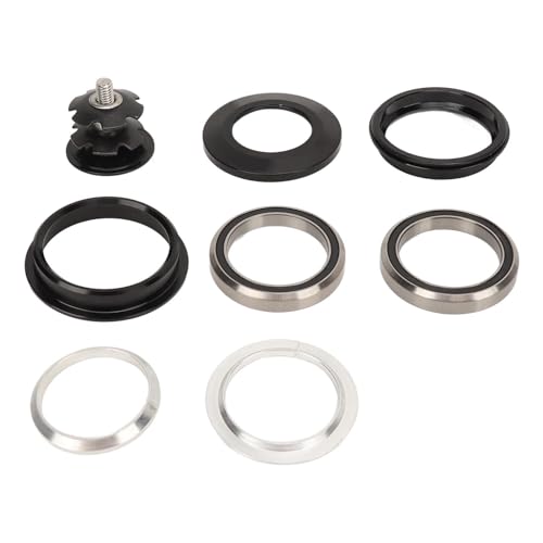 Yuecoom Bike Headset 44mm Aluminium Alloy Sealing Bearing Straight Steerer Fork Recessed Bike Parts Road Bike